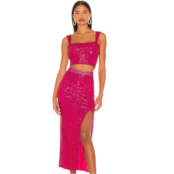 SAYLOR Brinkley Set in Fuchsia 2 Piece Set NWT Size Medium - Picture 1 of 4